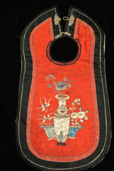 Embroidery Chinese Red Bib