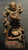 Wood Carving Chinese Guardian Straddled Over Snake & Tortoise