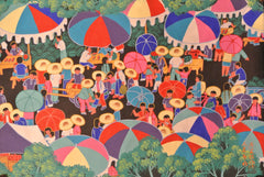Poster Color Chinese Peasant Painting Market