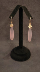 Jewelry Earrings Pink Quartz 14k Gold Fill