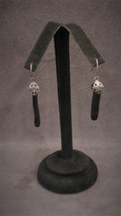Jewelry Earrings Silver Black Corals