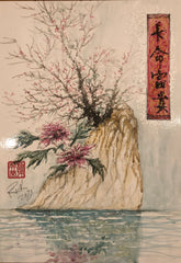 Painting Rock & Flower Rick Hon