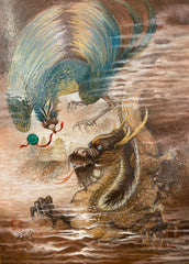 Painting Phoenix Dragon Rick Ying Wing Hon