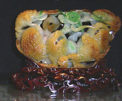 Jade Carved Toads