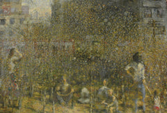 Painting Oil On Canvas Under The Shades