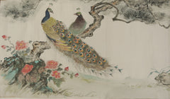Painting Water Color Peacocks