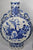 Porcelain Blue White Moon Flask Pair