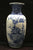 Porcelain Blue White Vase Cranes Flowers
