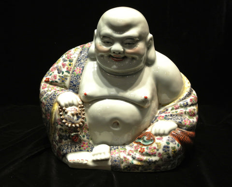 Porcelain Laughing Buddha